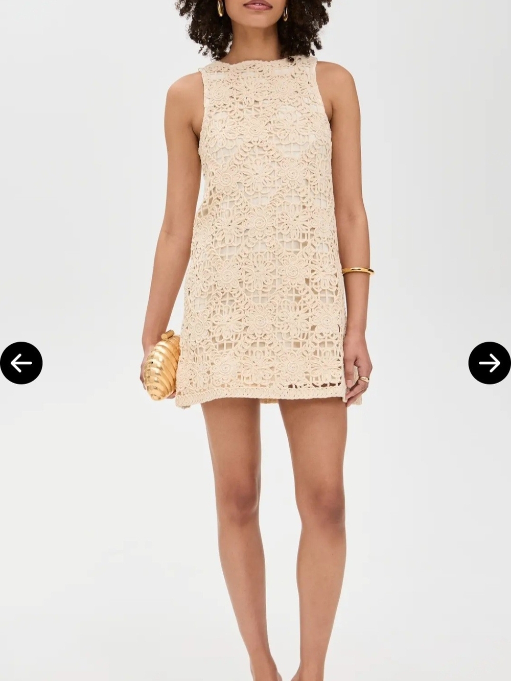 O.P.T. Sleeveless Crochet Dress